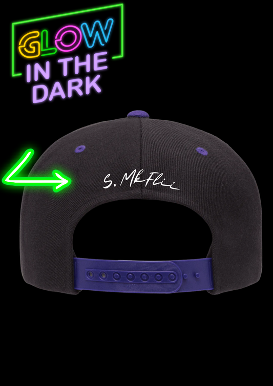 MkFlii Signature Snap Back Hats w/ Glow-in-the-Dark Embroidery