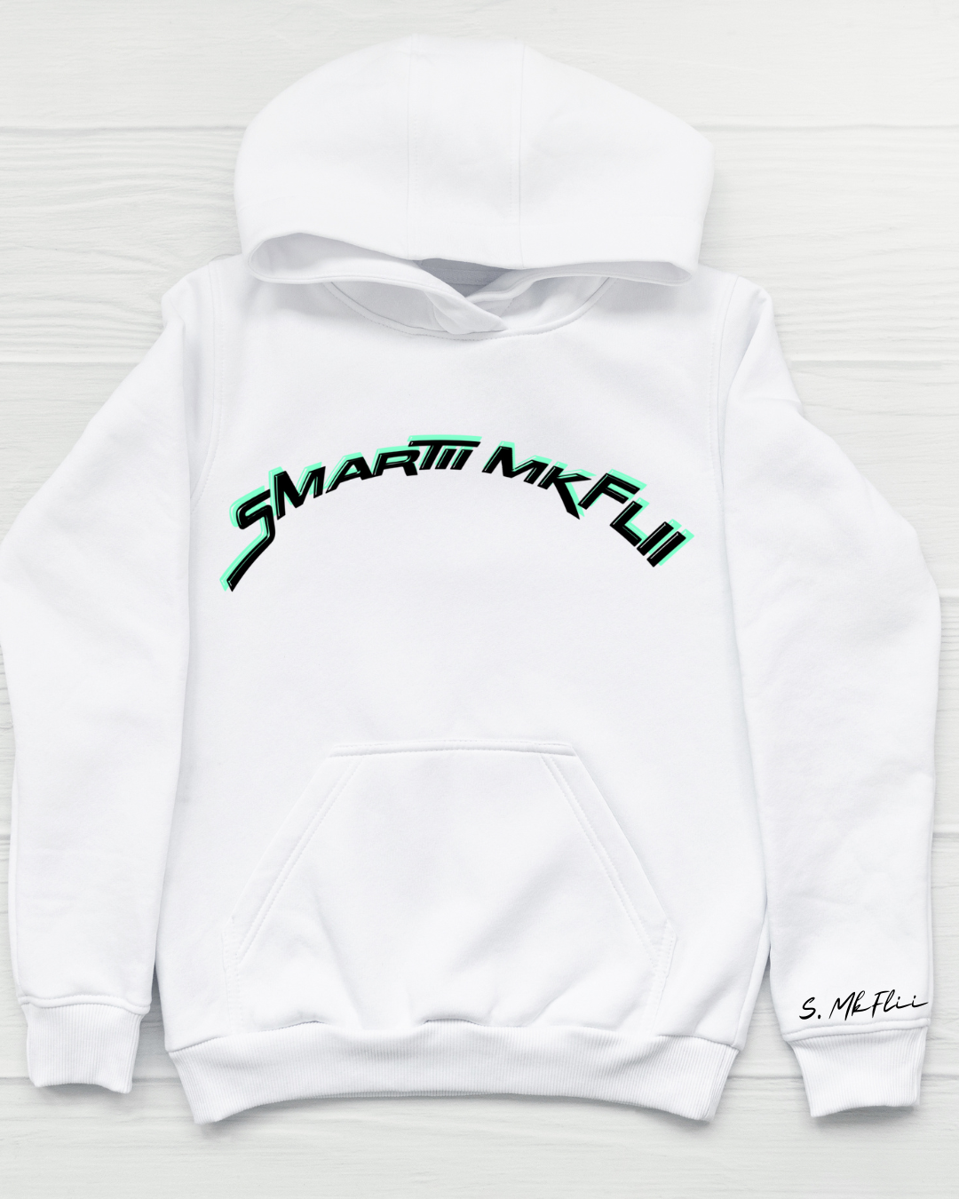 MkFlii Staple Ghost White Pullover Hoodie