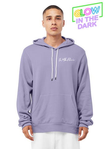 *Limited Edition* MkFlii N3RD LiiFE. Pale Purplelicious Fleece Pullover Hoodie Collective (It Glows!!)