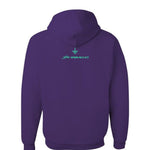 MkFlii Grape STAY GROUNDED Pullover Hoodie